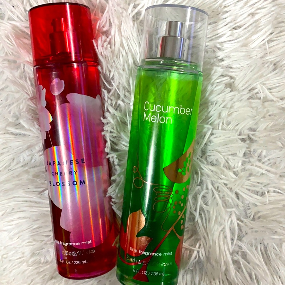 2 fragrance mist Japanese cherry & cucumber melon